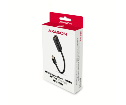 Kabel i złączka Axagon RVDM-HI14N Mini DisplayPort - HDMI adapter, 4K/30Hz